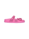 Birkenstock Mayari Suede Dual-buckle Slide Sandals In Pink