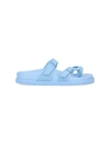 Birkenstock 1774 Light-blue Leather Arizona Avantgarde Slippers In Blue