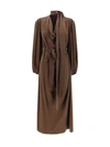 Zimmermann Billow Pussy-bow Belted Silk-satin Midi Dress