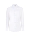 DOLCE & GABBANA COTTON SHIRT WITH FRONTAL PLASTRON