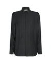 Saint Laurent Ysl Pinstriped Silk Shirt