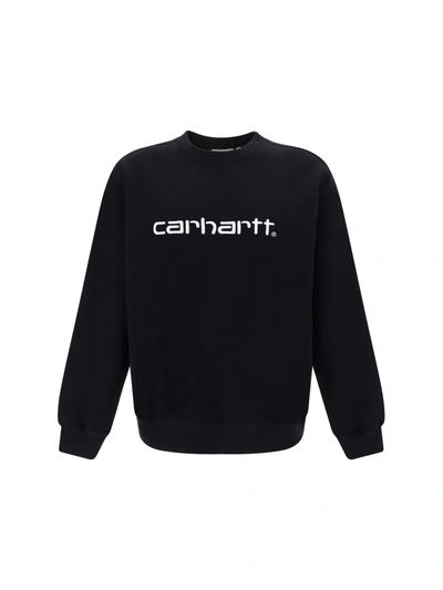 Carhartt Sweatshirt In Black/white