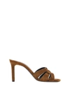 Saint Laurent Tribute 85 Python-effect Leather Mules