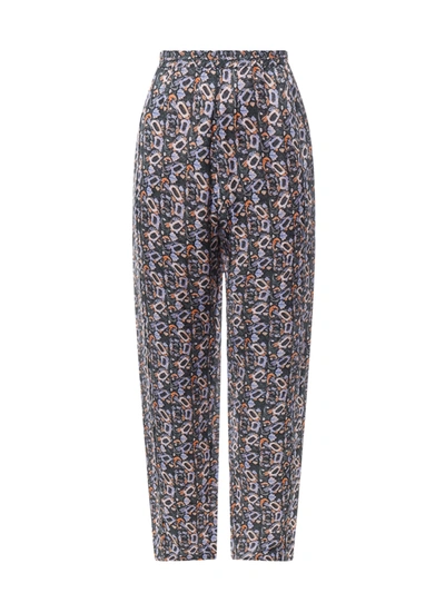 Isabel Marant Viscose And Silk Trouser In Grey