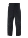 MONCLER NYLON TROUSER WITH ZIP AT THE BOTTOM