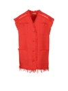 K KRIZIA TWEED VEST WITH FRAYED PROFILES