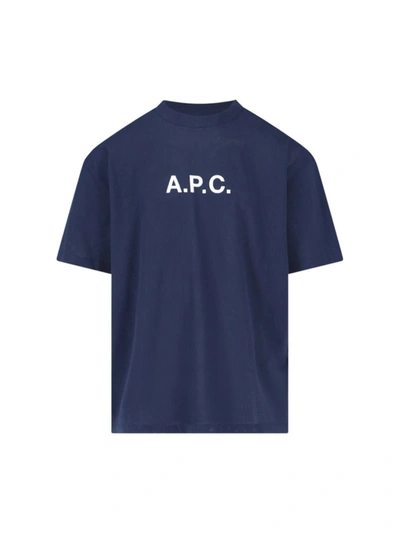 Apc A.p.c. T-shirts And Polos In Blue