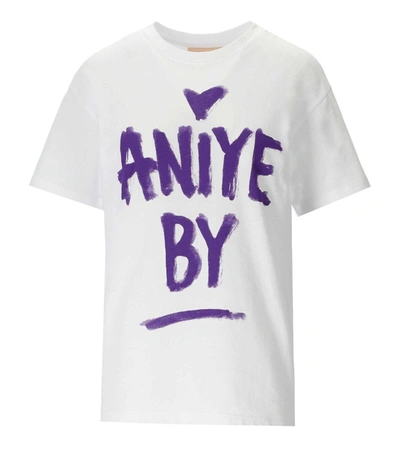 Aniye By T-shirt  Woman Colour Crimson In White