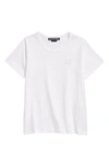 Acne Studios Kids' Mini Nash Face Patch T-shirt In Optic White