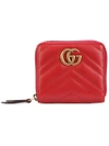 GUCCI SMALL MARMONT ZIP AROUND WALLET,474813DRW1T12186279