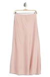Wayf Rosalina Slip Skirt In Blush