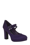 Impo Women's Oleta Memory Foam Mary Jane Platform Pumps In Grape