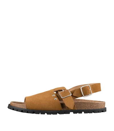 Apc Noe Sandals In Brown