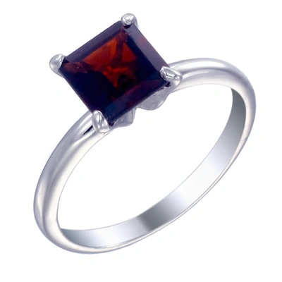 Vir Jewels Sterling Silver Garnet Ring (1 Ct) In Red