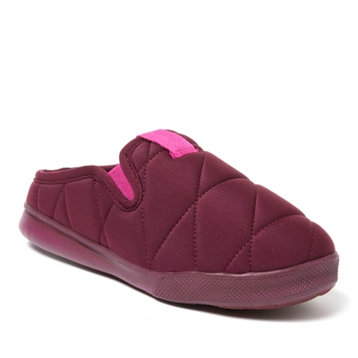 Dearfoams Women's Kali Water Resistant Lightweight Eva Spandex Clog In Fig