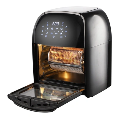 Supersonic National 3-in-1 12 Qt Air Fryer / Dehydrator / Rotisserie Oven In Black