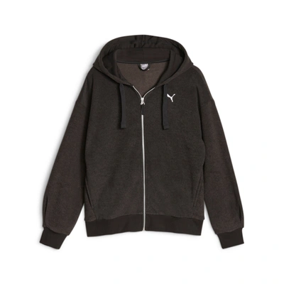 Puma Women's Her Winterised Hoodie In Black