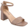 Journee Collection Valenncia Ankle Strap Sandal In Pink