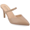 Journee Collection Collection Women's Wide Width Supernatural Tru Comfort Foam Yvon Pumps Warm Shades In Brown