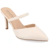 Journee Collection Yvon Pointed Toe Mule In White