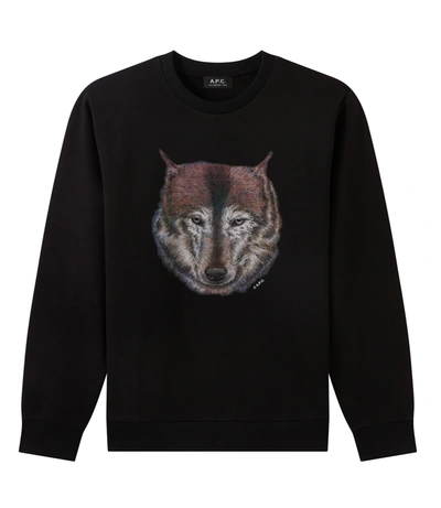 Apc Wolf H Sweatshirt In Multi