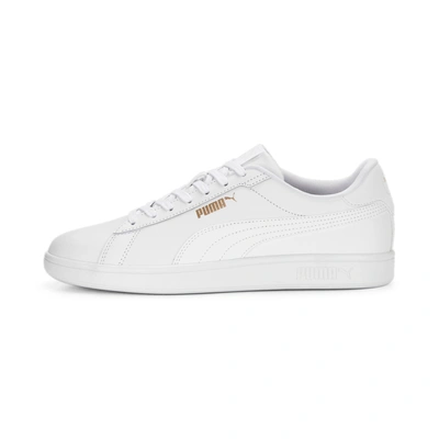 Puma Smash 3.0 L Men's Sneakers In White- White- Gold