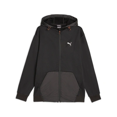 Puma Open Road Full Zip Hoodie In Black