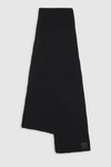 Anine Bing Wool-blend Logo Hannah Scarf In Black