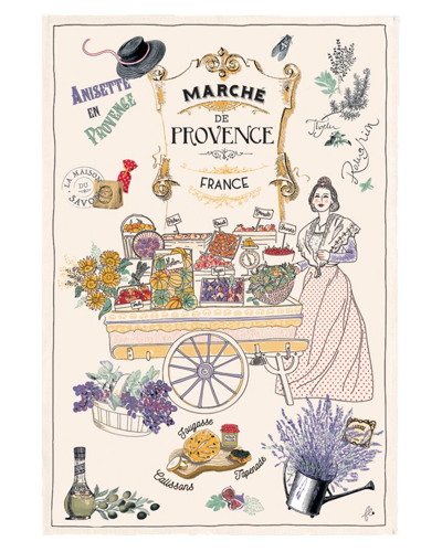 Torchons & Bouchons Provence Market Tea Towels (set Of 2)