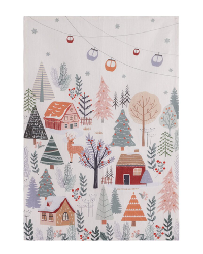 COUCKE COUCKE SET OF 2 CHRISTMAS FOREST TEA TOWELS