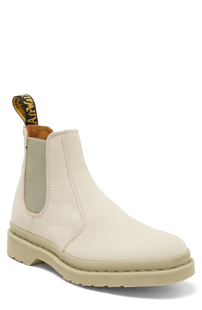 Dr. Martens 2976 Milled Nubuck Leather Chelsea Boots In Creme