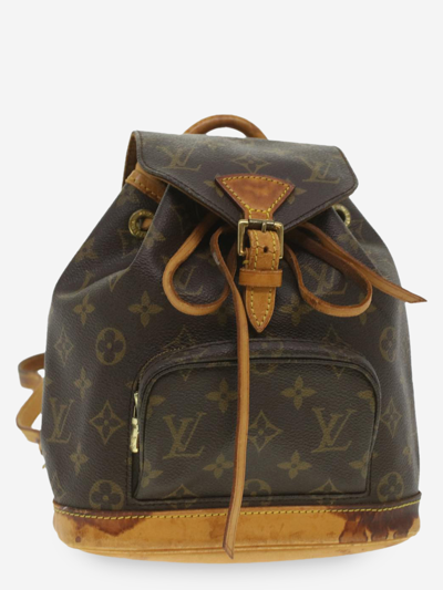 Pre-owned Louis Vuitton Fabric Backpack In Brown