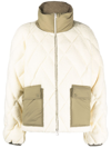 MONCLER NEUTRAL JONQUILLE BOUCLÉ DOWN JACKET