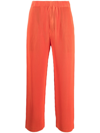 ISSEY MIYAKE ORANGE MONTHLY COLORS AUGUST PLISSÉ TROUSERS