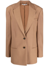 Stella Mccartney Single-breasted Jacket In Brown