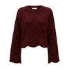 JW ANDERSON CROPPED BASKET WEAVE JUMPER