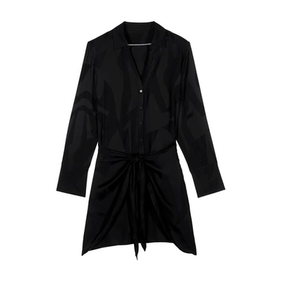 Ba&sh Batz Shirt Dress In Carbon