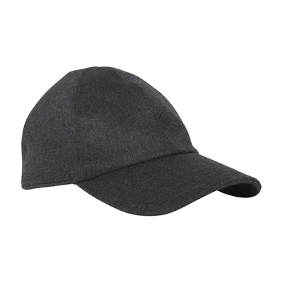 The Row Caspian Cap In Dark_grey