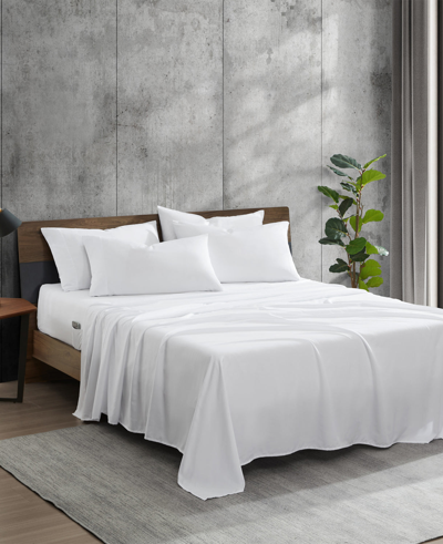 Kenneth Cole Solution Solid Sheet Set In White