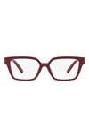 TIFFANY & CO 53MM RECTANGULAR OPTICAL GLASSES