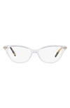 Tiffany & Co 54mm Cat Eye Reading Glasses In Crystal
