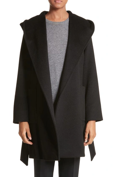 MAX MARA RIALTO HOODED CAMEL HAIR COAT