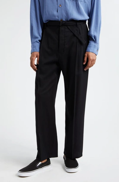 LEMAIRE EASY BELTED PLEATED PANTS