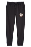 Hugo Boss Men's Boss X Nfl Cotton-blend Tracksuit Bottoms With Collaborative Branding In Broncos Charcoal