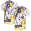 Mitchell & Ness Men's  Randy Moss White Minnesota Vikings Retired Player Name And Number Burst T-shir In White