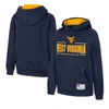 COLOSSEUM YOUTH COLOSSEUM NAVY WEST VIRGINIA MOUNTAINEERS LEAD GUITARISTS PULLOVER HOODIE