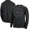 NIKE NIKE BLACK CHICAGO BULLS 2023/24 AUTHENTIC STANDARD ISSUE TRAVEL PERFORMANCE PULLOVER SWEATSHIRT