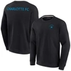 FANATICS SIGNATURE UNISEX FANATICS SIGNATURE BLACK CHARLOTTE FC SUPER SOFT PULLOVER CREW SWEATSHIRT