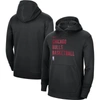 Nike Men's And Women's  Black Atlanta Hawks 2023/24 Performance Spotlight On-court Practice Pullover In Black