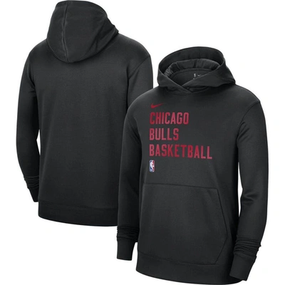 Nike Men's And Women's  Black Atlanta Hawks 2023/24 Performance Spotlight On-court Practice Pullover